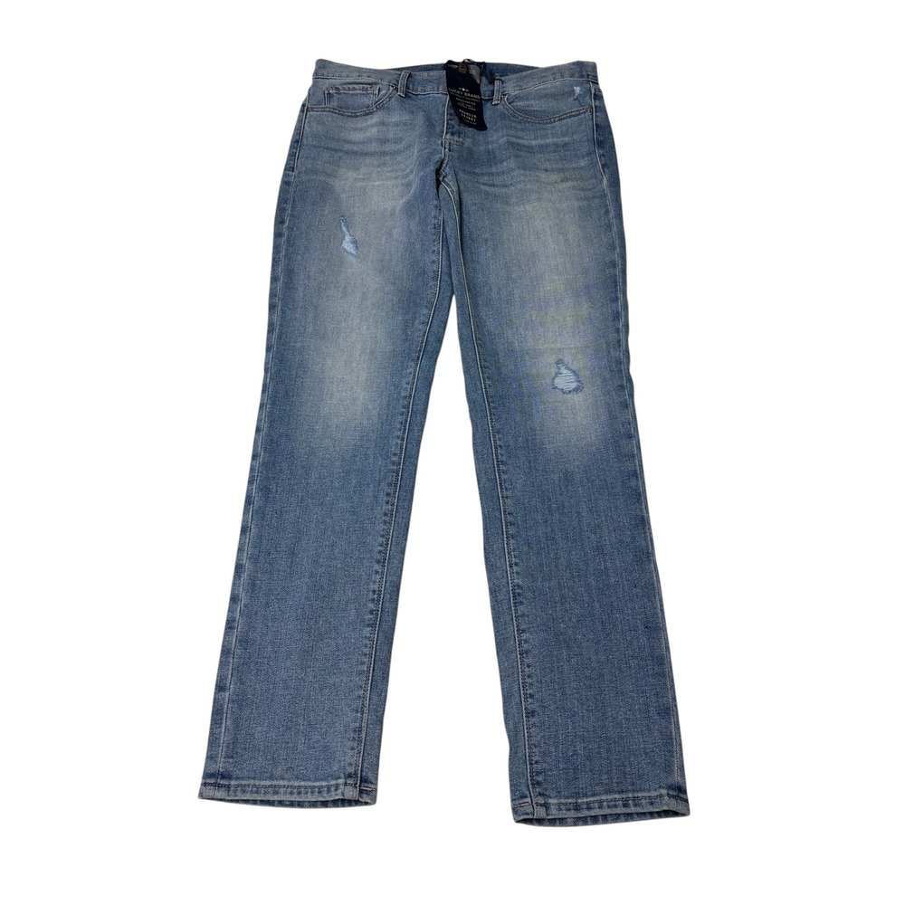 NWT Lucky Brand Charlie Skinny Ankle Jeans Womens 30X29 Las Palmas Destruct Low